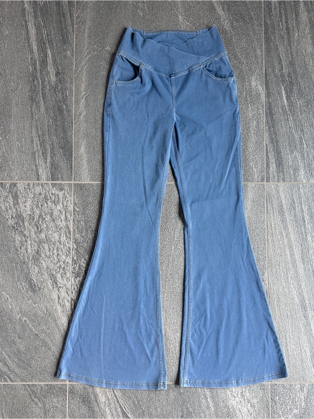Halara Flex High Waisted Crossover Pocket InstantCool Washed Casual Jeans M 8/10 - Picture 7 of 16